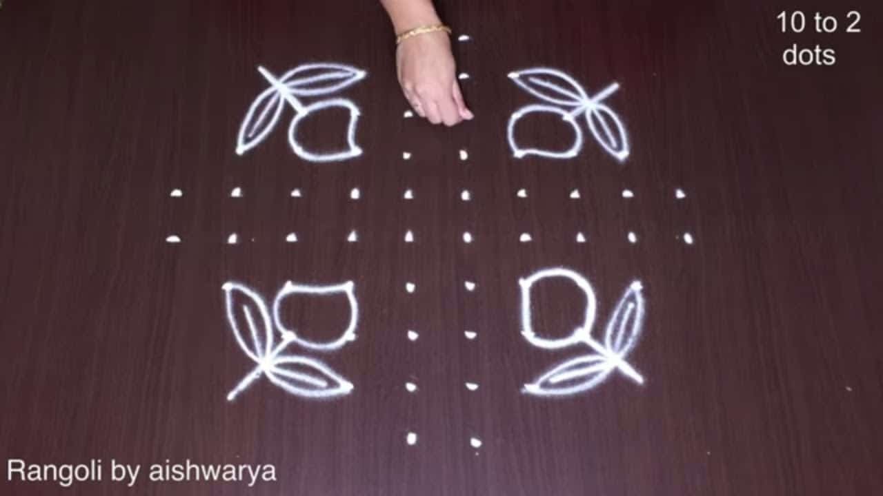 Telugu Ugadi Panduga Rangoli
