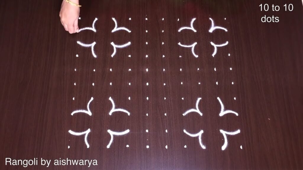 Thai Madham flower kolam