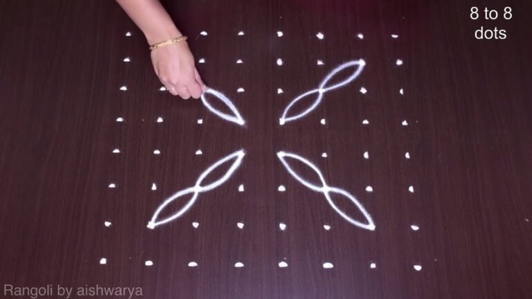 thai poosam butterfly kolam 6638