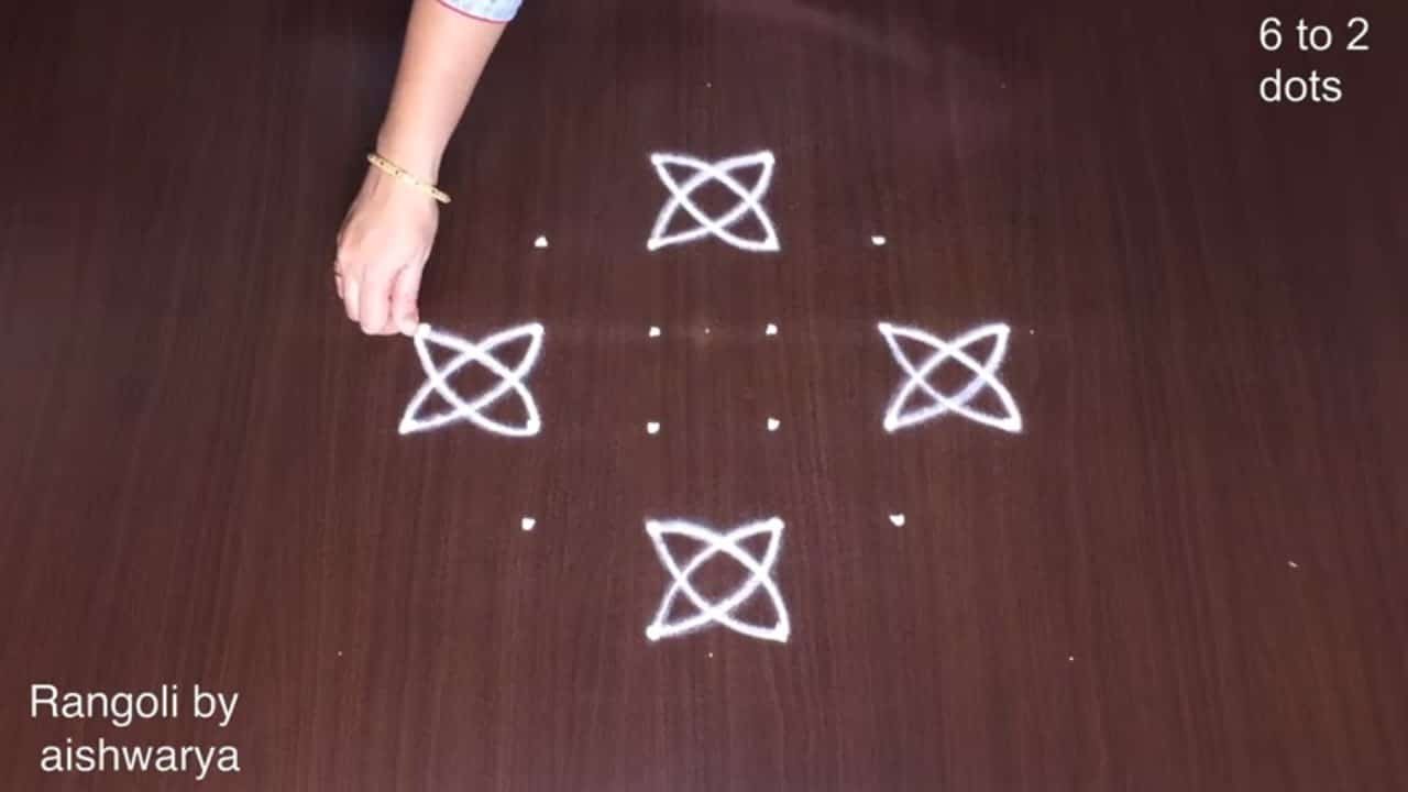 Traditional Door Entrance Thippudu Muggulu Kolam