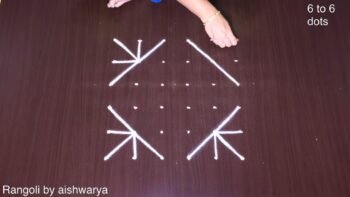 Traditional Flower Poo Easy Simple Rangoli