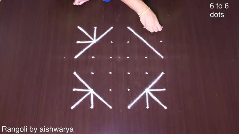 traditional flower rangoli