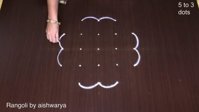 traditional Friday Diwali rangoli