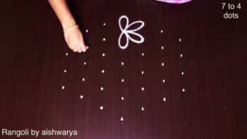 Traditional Friday Kolam Rangoli