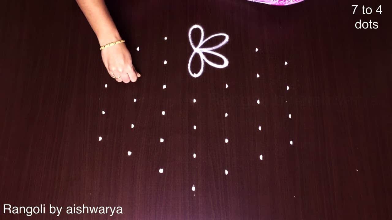 Traditional Friday Kolam Rangoli