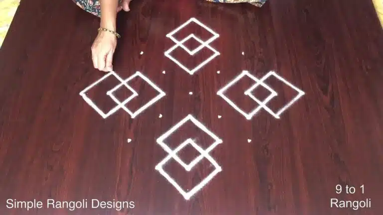 9Γ1 dots traditional kolam