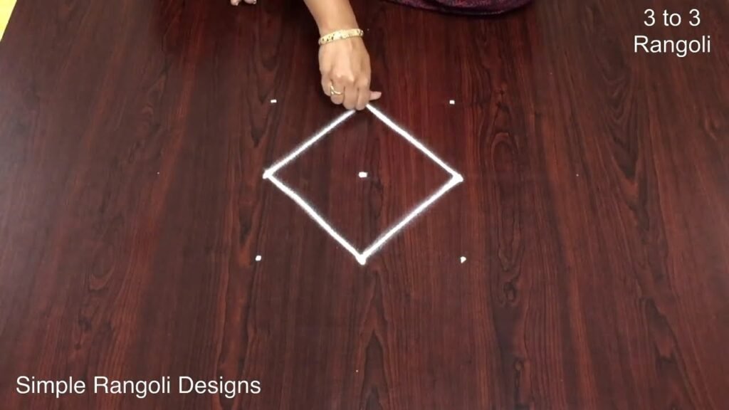 traditional kolam with dots