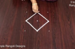 Traditional Kolam Designs with dots