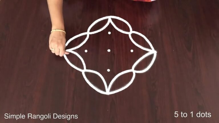 5-to-1 dot traditional kolam
