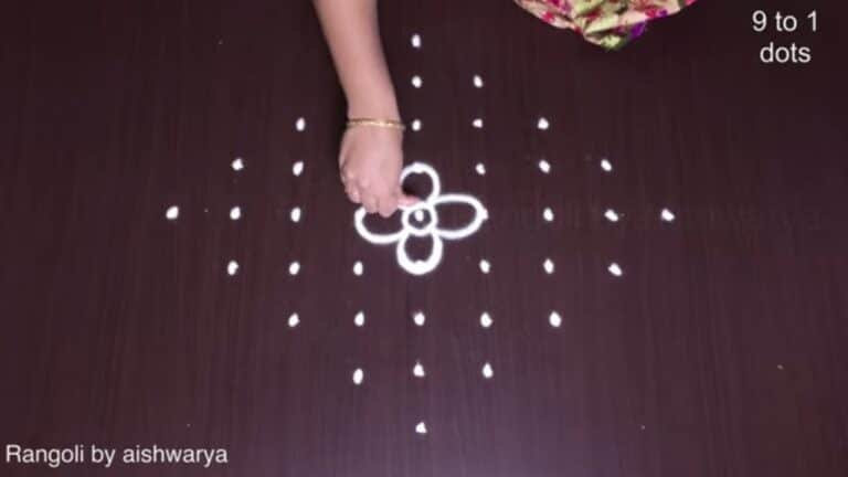 traditional Navratri kolam