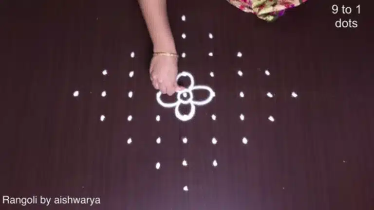 traditional Navratri kolam