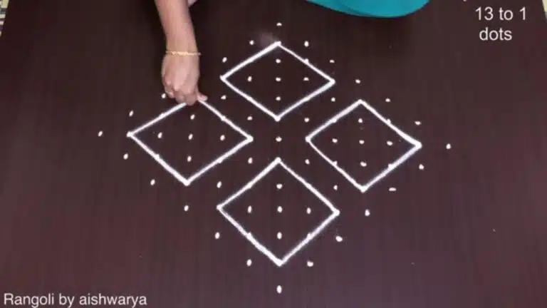 traditional Navratri rangoli