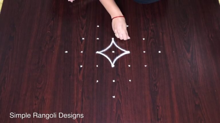 7 dots rangoli