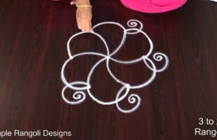 Traditional Rangoli Designs with dots