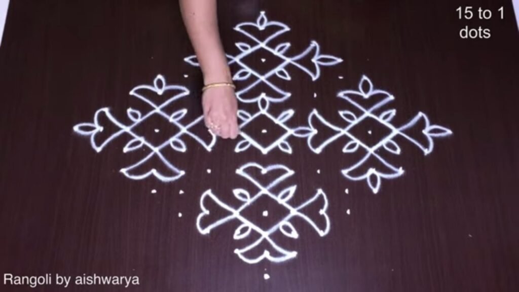 traditional Karthigai muggulu