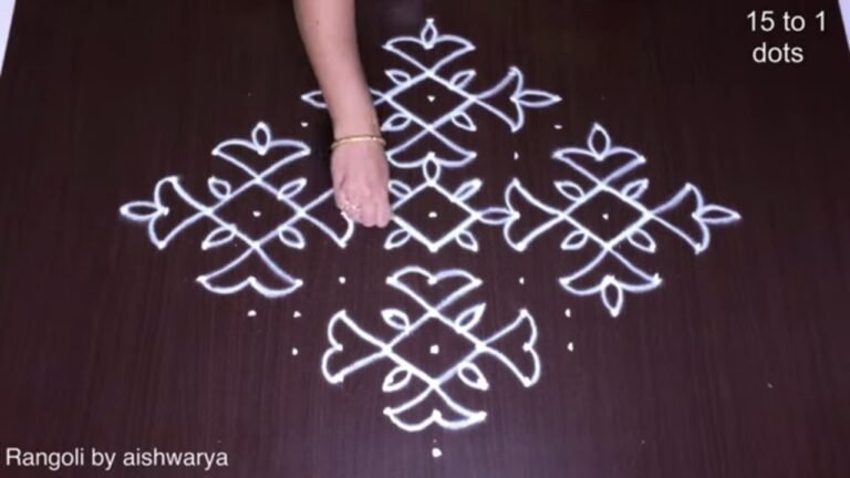 traditional Karthigai muggulu