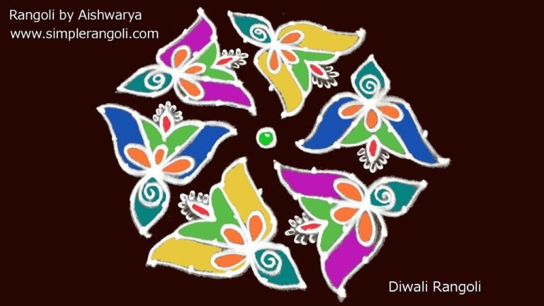 traditional Thursday colour rangoli