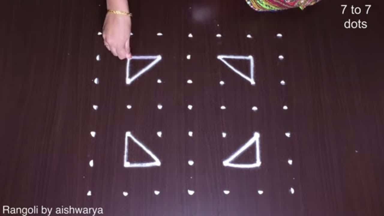 Traditional Thursday Kolam Rangoli