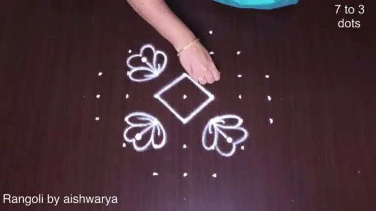 7×3×3 dots rangoli