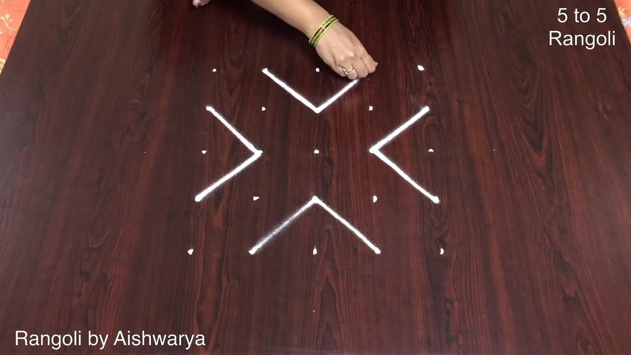 Trendy Doorstep Rangoli