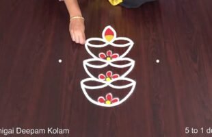 Trendy Flower Kolam Designs