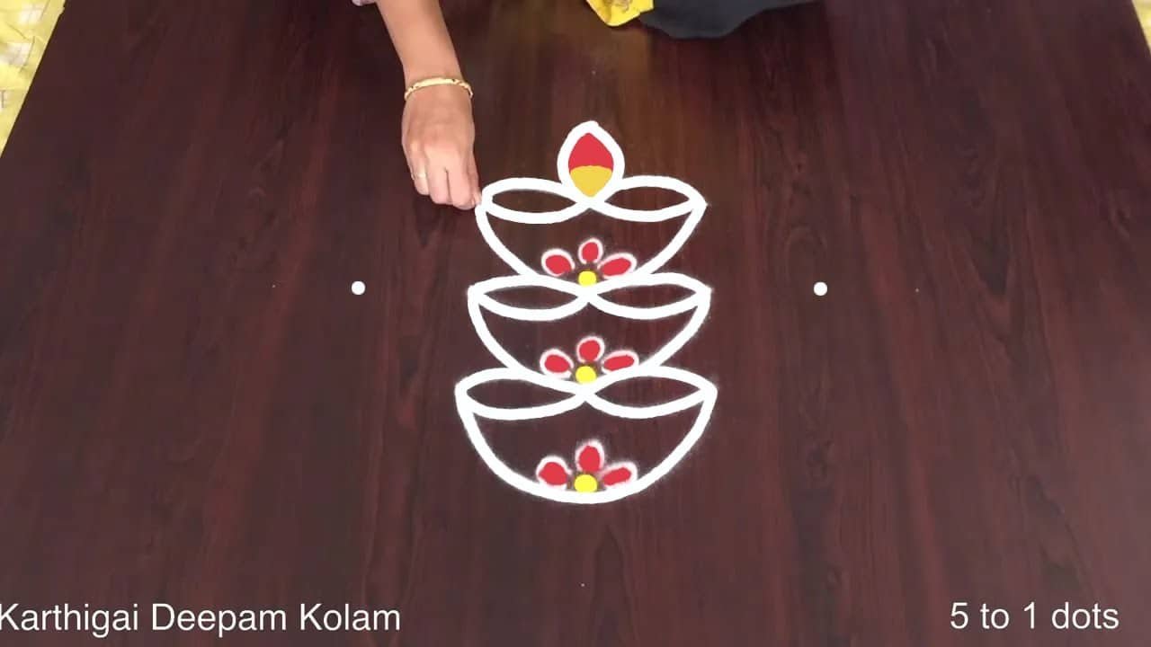Trendy Flower Kolam Designs