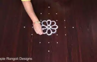 Trendy Kolam Simple Rangoli