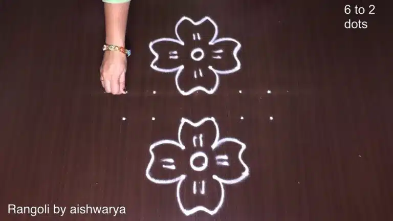 6 dots lotus muggulu