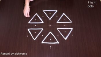 Triangle Kolam Designs 7-4
