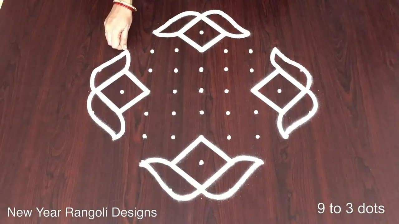 Tuesday Kolam Designs Beautiful Muggulu