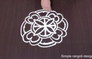 Tulasi Kota Muggulu Rangoli Dizain