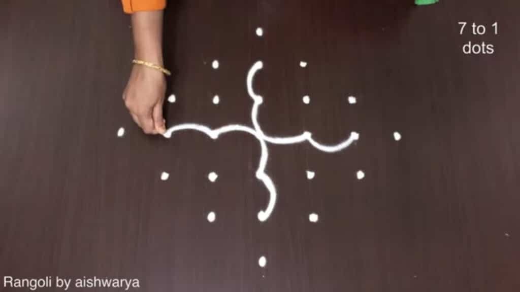two butterfly rangoli