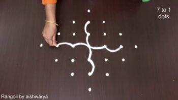 Two Butterfly Simple Rangoli