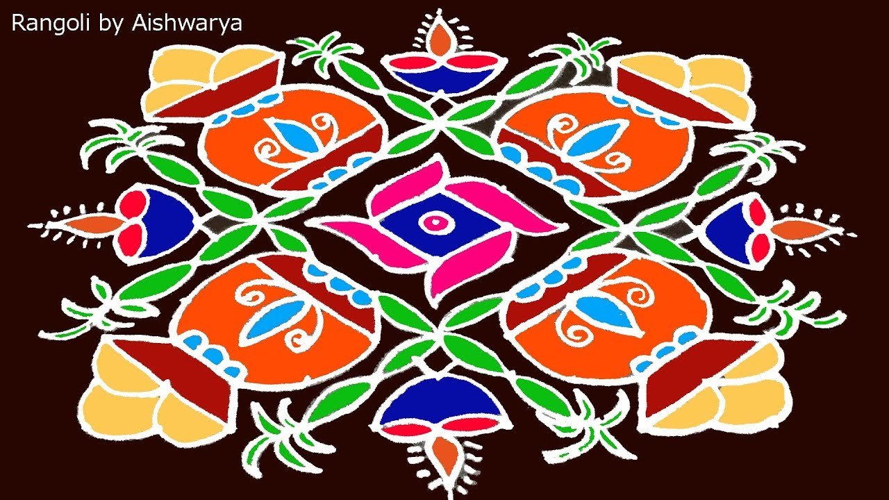 Unique Bhogi Kolam Rangoli Designs