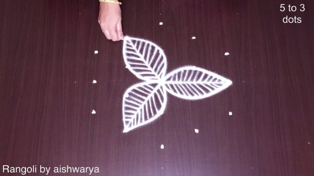 unique floor rangoli