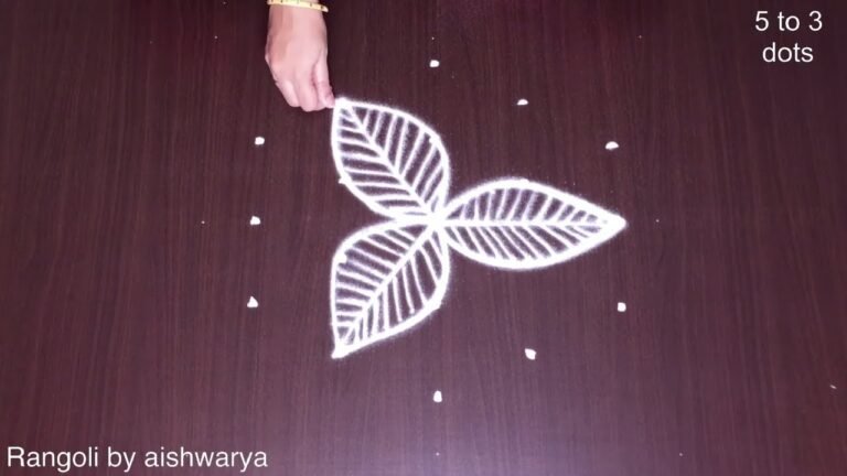unique floor rangoli