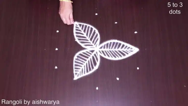 unique floor rangoli