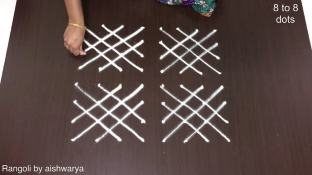 8×8 dots kolam