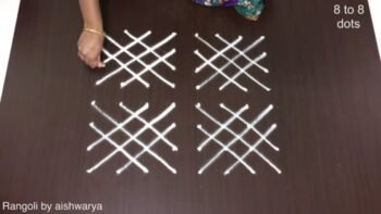 Unique Doorstep Kolams 8×8