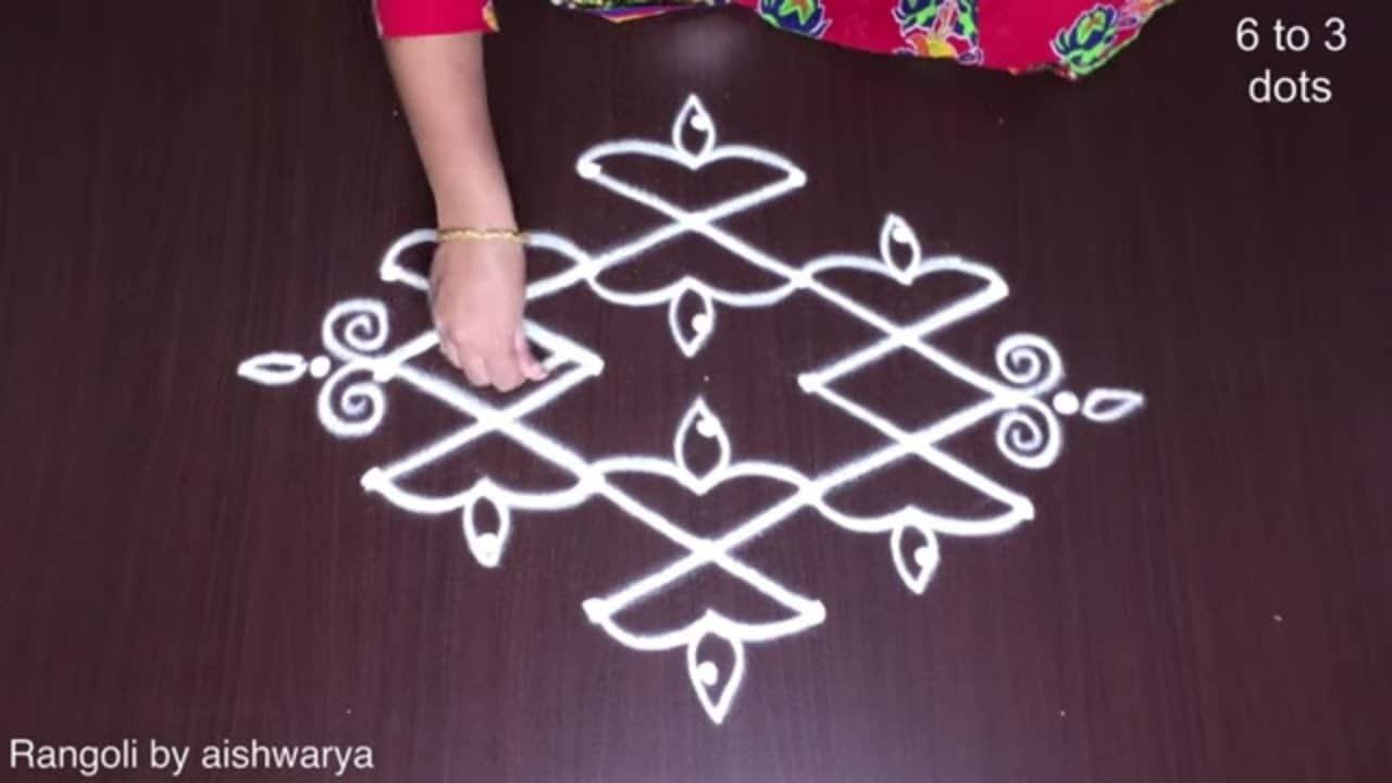 Unique Happy Diwali Rangoli Design