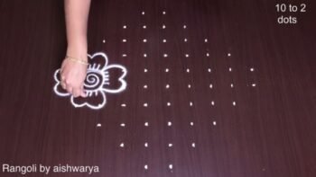 Unique Pattern Flower Rangoli