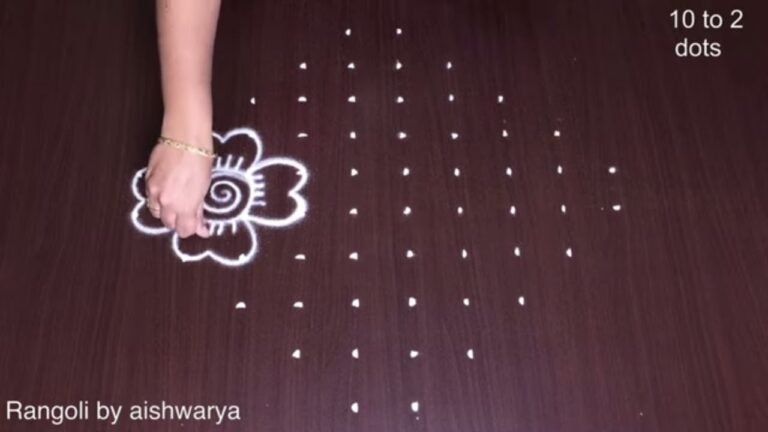 flower rangoli