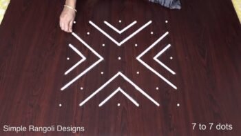 Variety Rangoli Designs With Dots