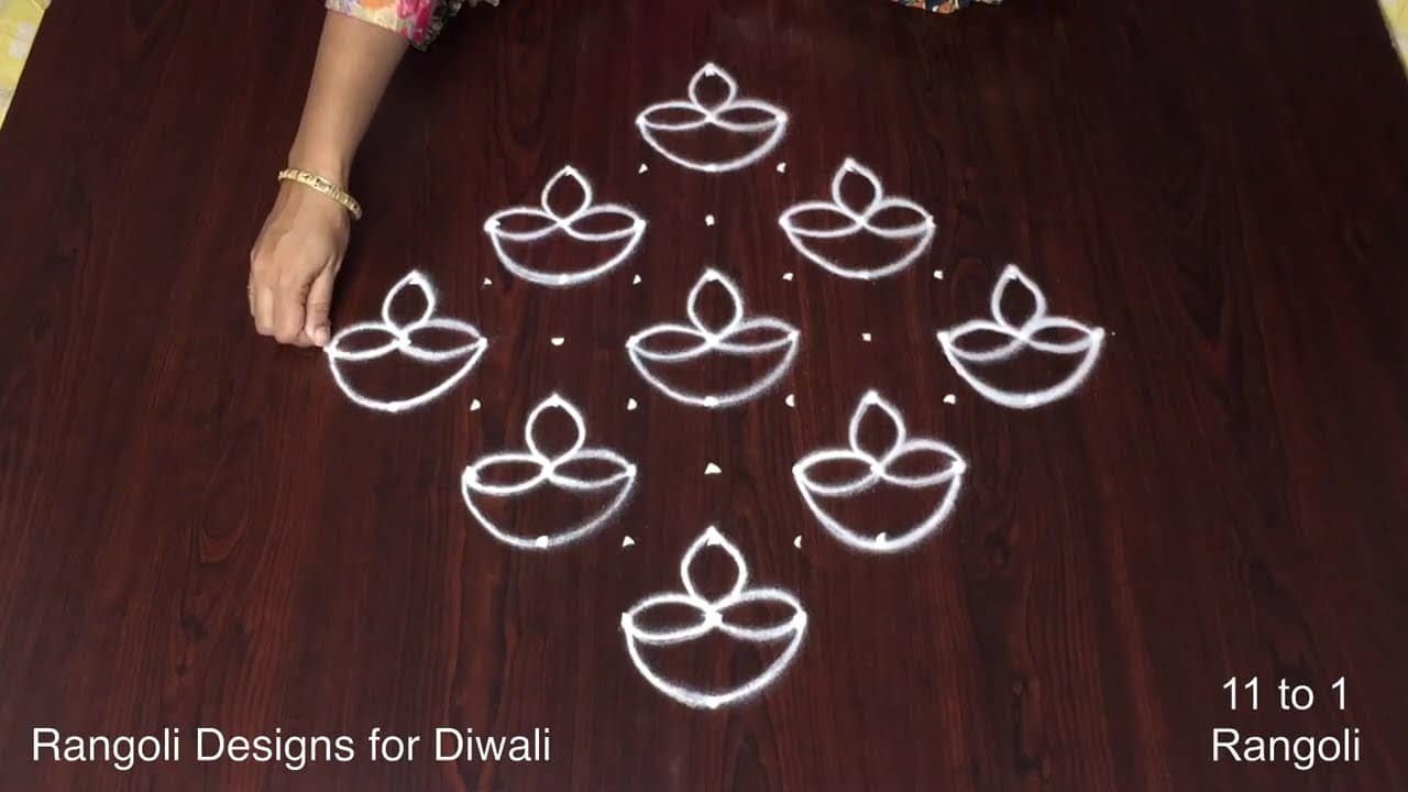 Velakku Kolam Muruja Design