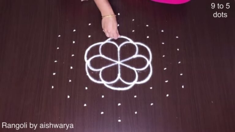 rose kolam