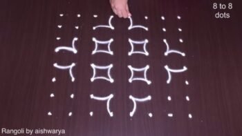 Very Easy Happy Diwali Festival Kolam