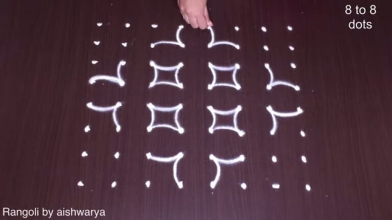 Very Easy Happy Diwali Festival Kolam