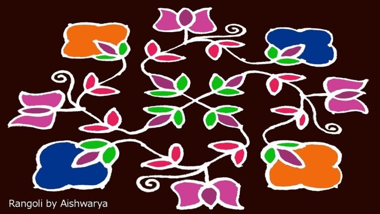 very easy kolam designs for beginners 8711