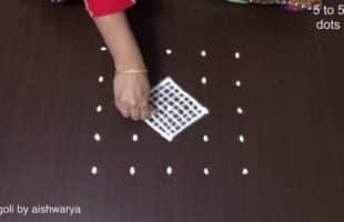 Very Easy Kolam Rangoli Design Doorstep