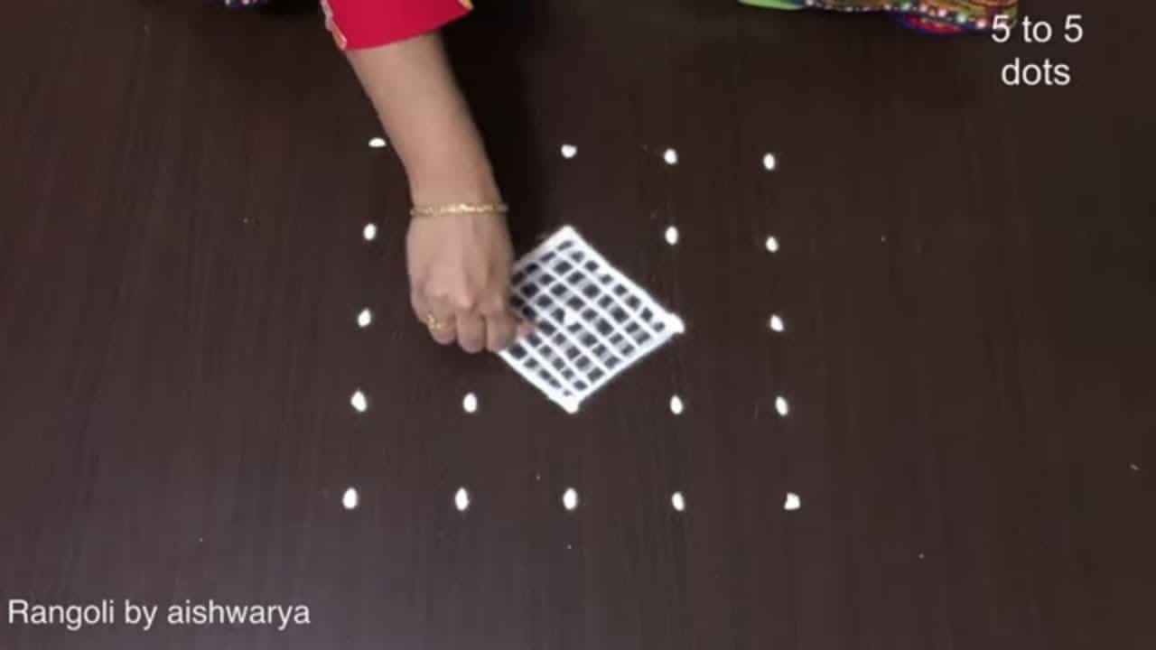 Very Easy Kolam Rangoli Design Doorstep